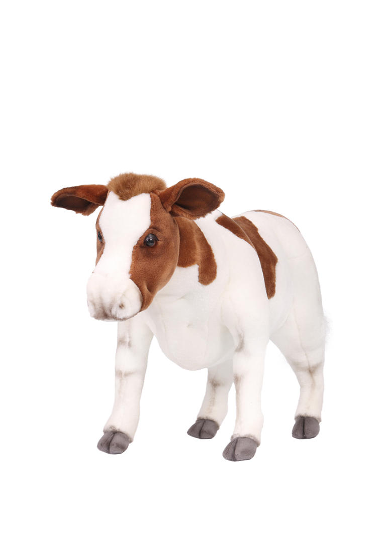 Игрушка мягкая Hansa Корова, телёнок, 52 см, цвет: белый, XD001XC0007F ...